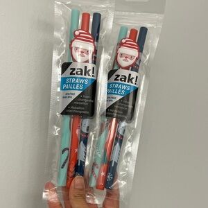 Zak! Holiday Reusable Straws Set